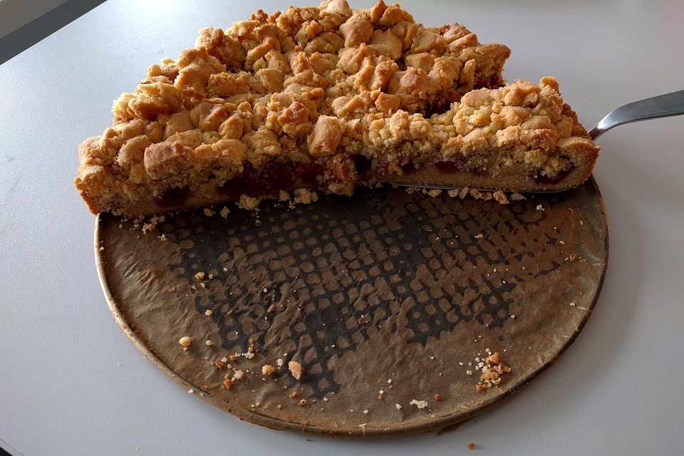 Kirschstreuselkuchen vegan