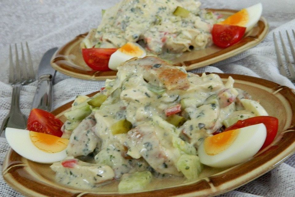 Pikanter Geflügelsalat