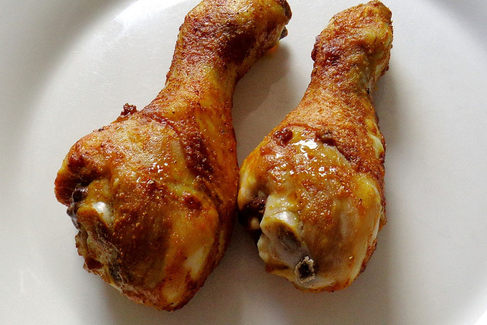 Chicken-Drumsticks mit BBQ-Soße