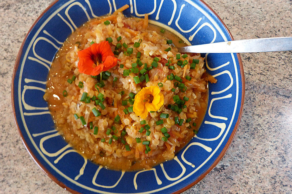 Krümeltigers bunte Linsensuppe