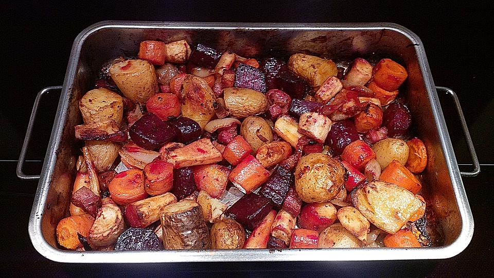 Wurzelgemüse mit Speck vom Grill von snipsi