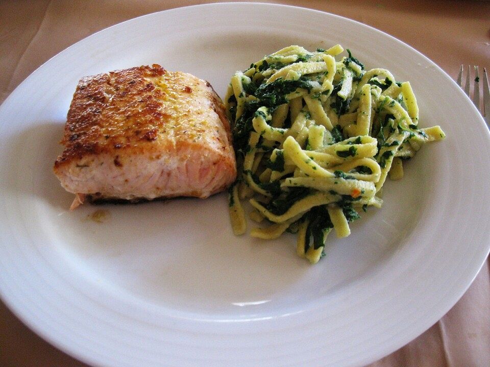 Lachs-Spinat-Pasta Von äüöp| Chefkoch