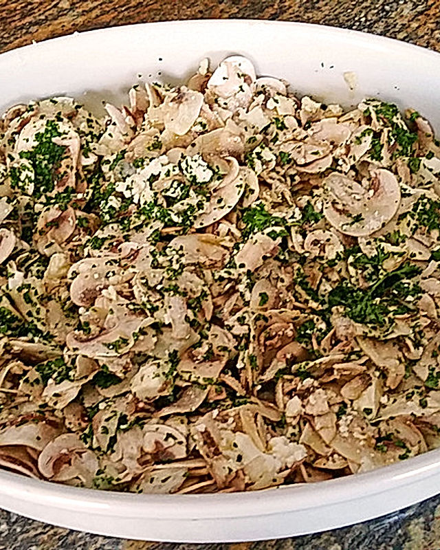 Pilzsalat mit Schafskäse à la Toskana