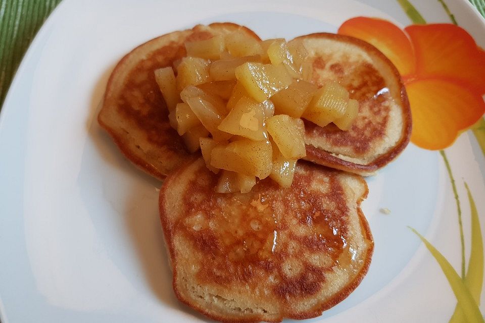 Vegane Protein-Apfel-Pfannkuchen