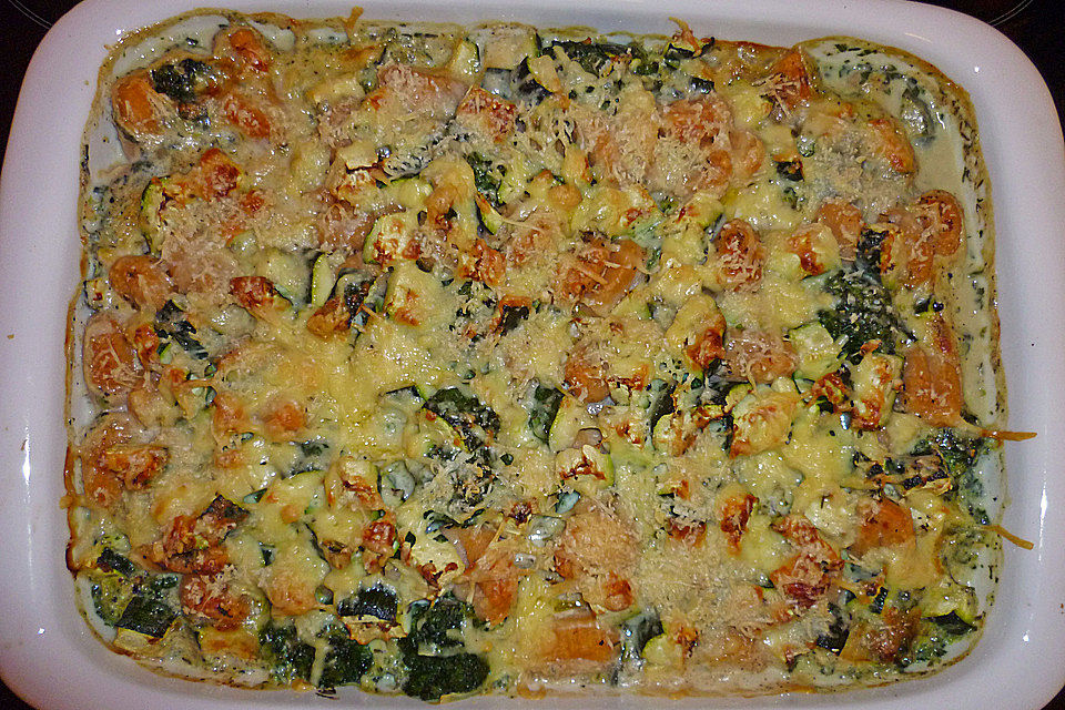 Chicoréeauflauf mit Gnocchi