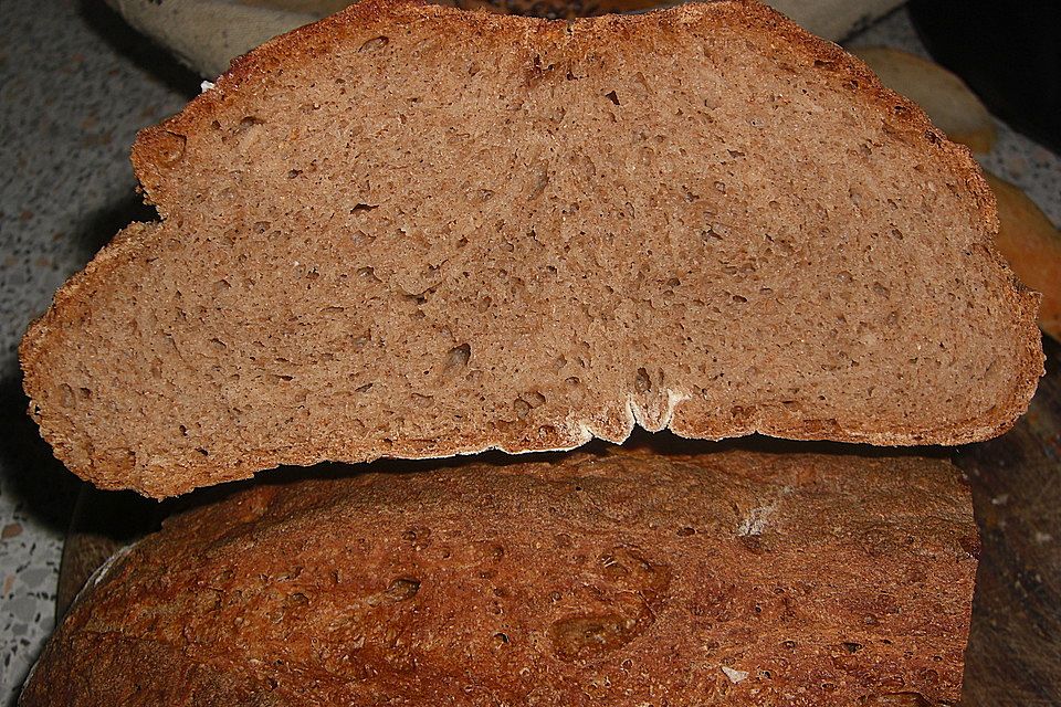 Mischbrot mit Sauerteig