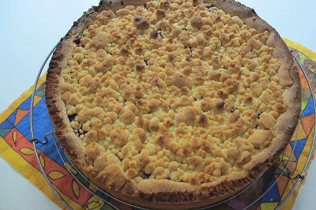 Krümelkuchen mit Kirschen von JuliaKatharina94| Chefkoch