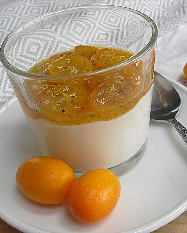 Buttermilch-Quark-Creme mit Kumquats