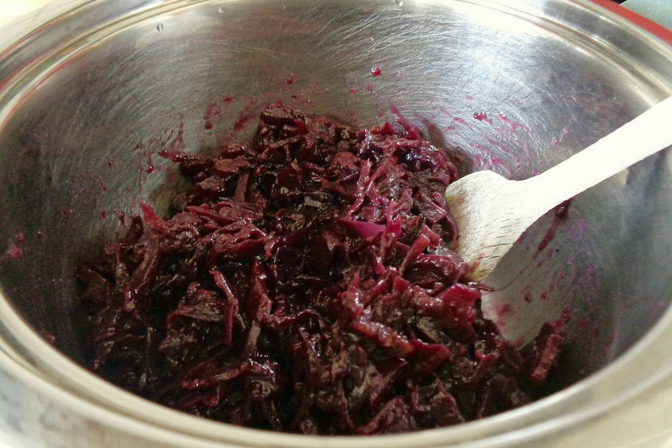 Apfelrotkohl mit Honig