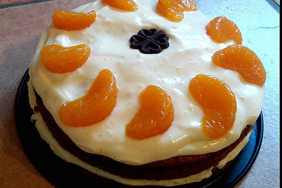 Orangencremetorte