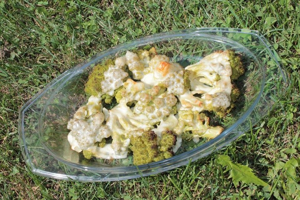 Überbackener Romanesco