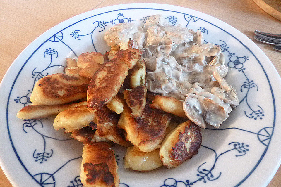 Schupfnudeln mit Rahmchampignons