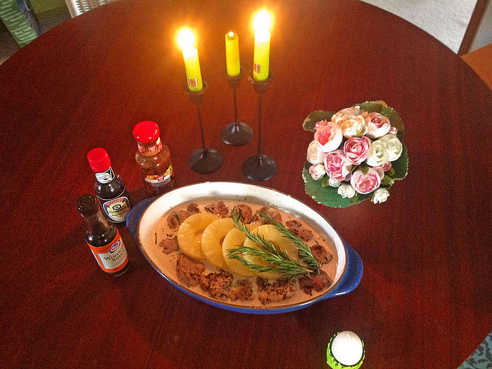 Schweinelende in Ananas-Sahne-Sauce auf Wildreis von APAG| Chefkoch