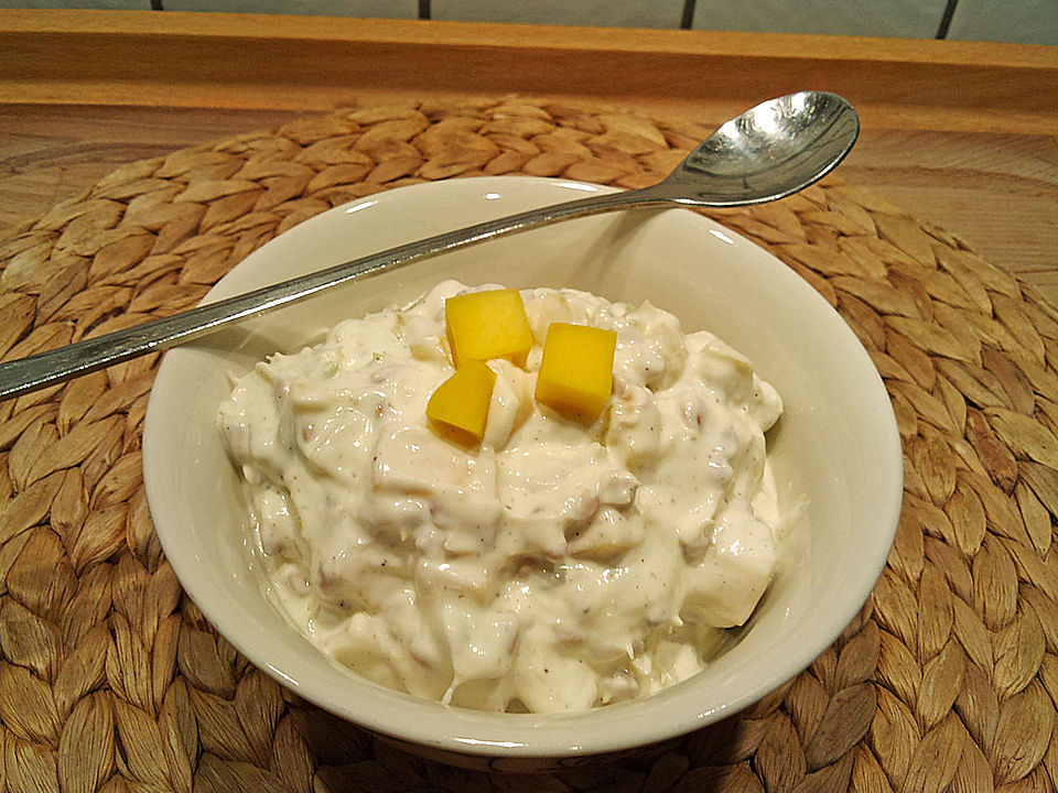 Mango-Frühstücksquark mit Weizenkeimen von gloryous| Chefkoch