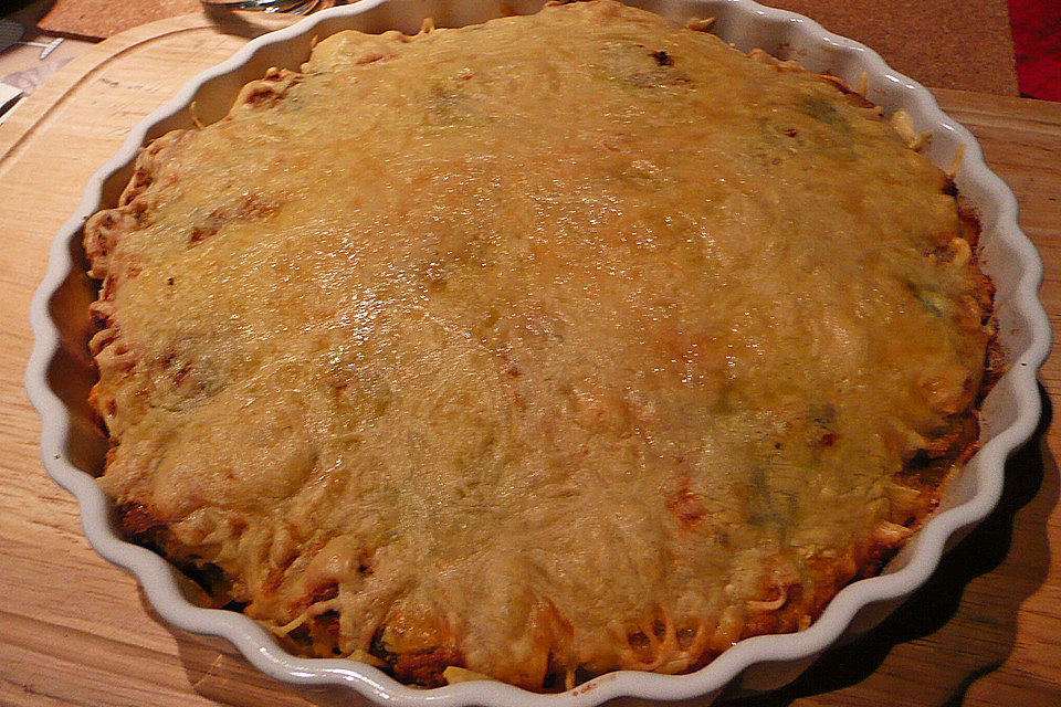 Brotauflauf mit Räucherfisch