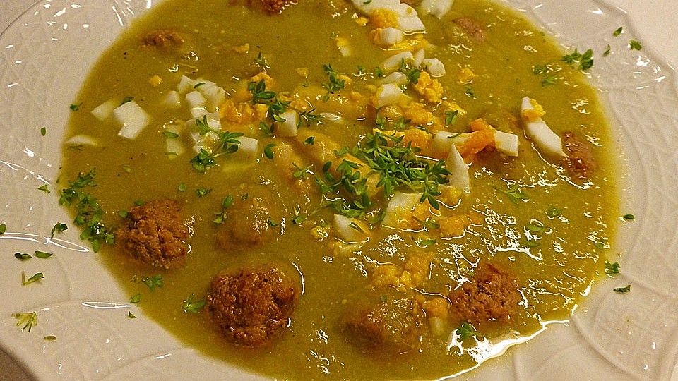 Spargelsuppe grün-weiß mit Einlage von Stäbchen92| Chefkoch