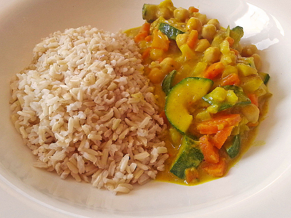 Zucchini-Kichererbsen-Curry von vegan_stud | Chefkoch