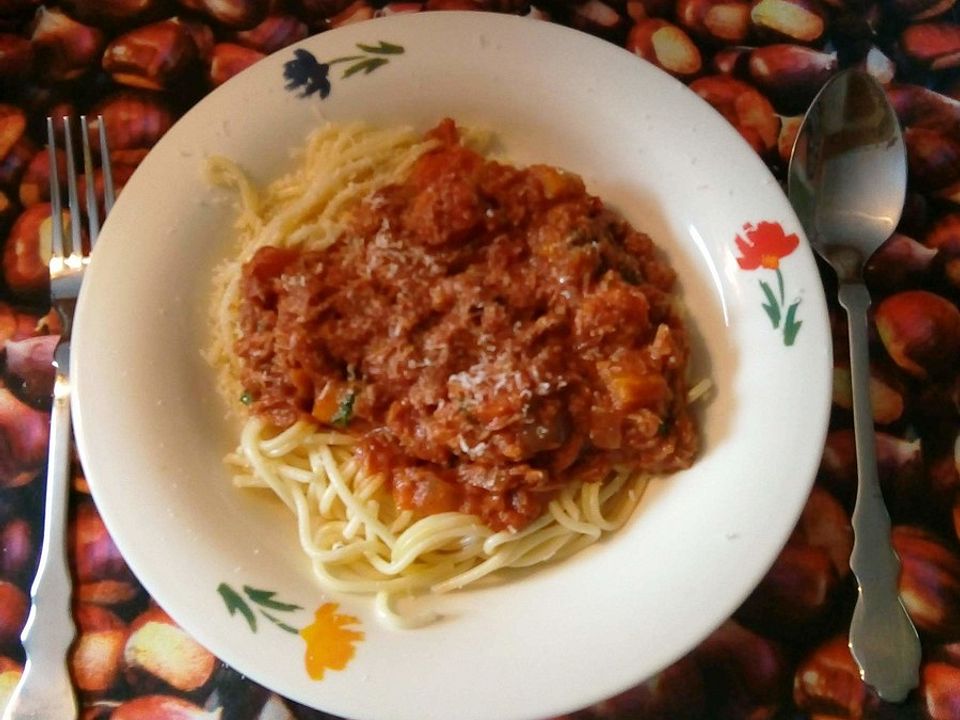 Spaghetti mit Tomaten-Thunfischsauce von Nele_kocht| Chefkoch