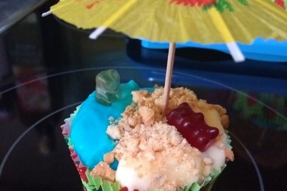 Cake on the Beach Cupcakes