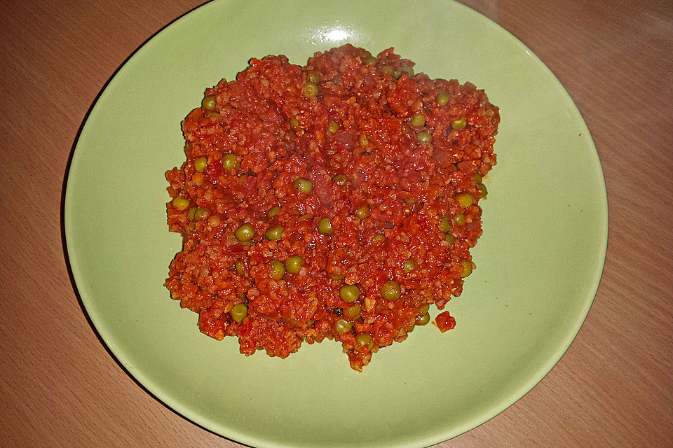 Schusters Bulgur-Linsen-Pfanne