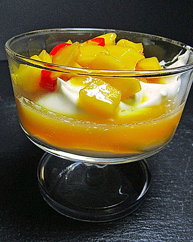 Chili-Mango mit Vanillequark
