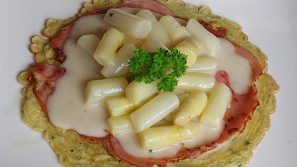 Spargel mit Schinkenpfannkuchen von judith Spargel mit Schinkenpfannkuchen von judith