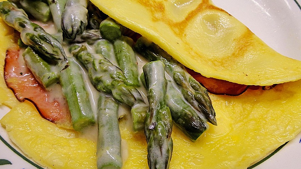 Spargel mit Schinkenpfannkuchen von judith Spargel mit Schinkenpfannkuchen von judith