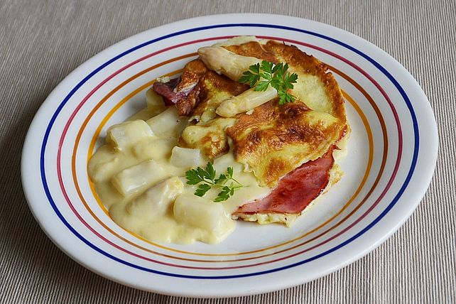 Spargel mit Schinkenpfannkuchen von judith| Chefkoch