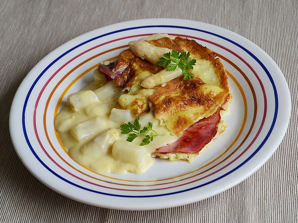 Spargel mit Schinkenpfannkuchen von judith| Chefkoch