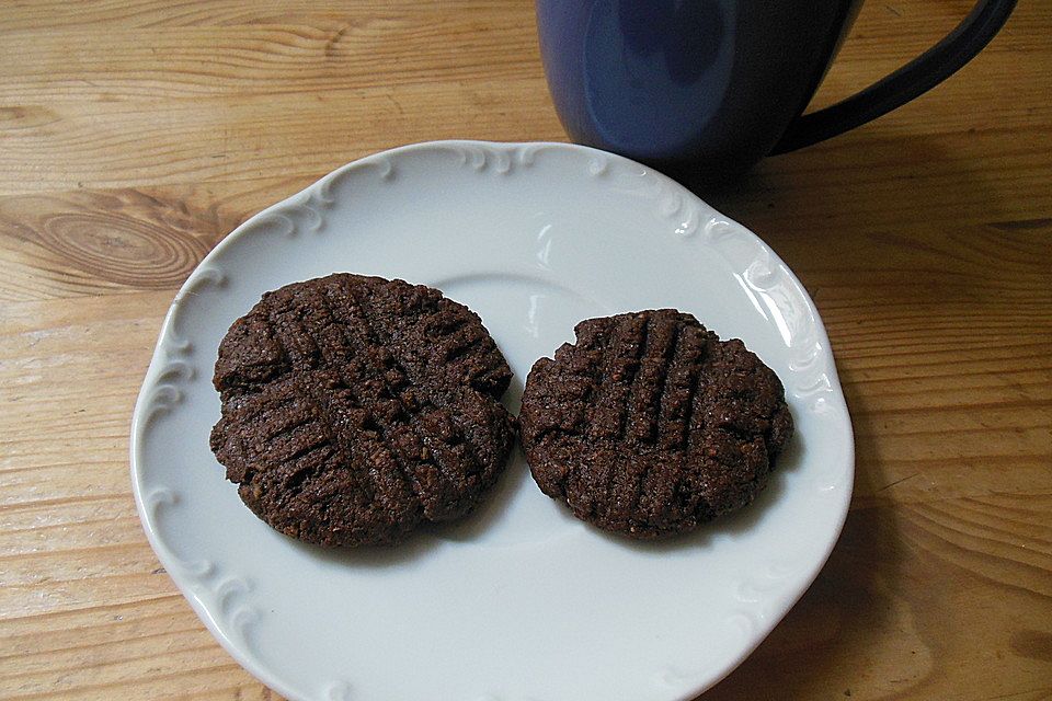 Vegane Schoko-Kokoskekse