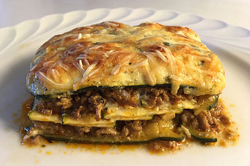 Zucchini-Lasagne mit Hackfleisch