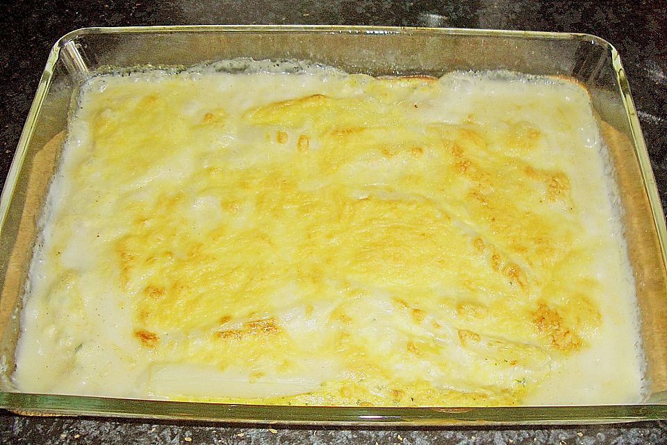 Spargel, cremig überbacken