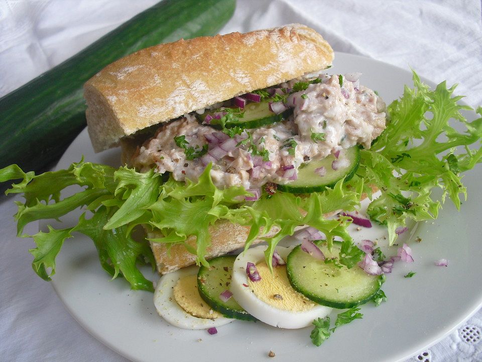 Salat & Ei  *~* Baguette mit Thunfisch *~ 