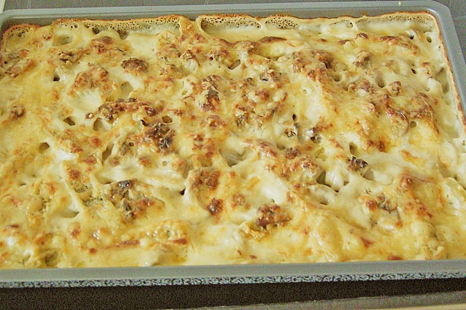 Maultaschen in Champignon - Sahne