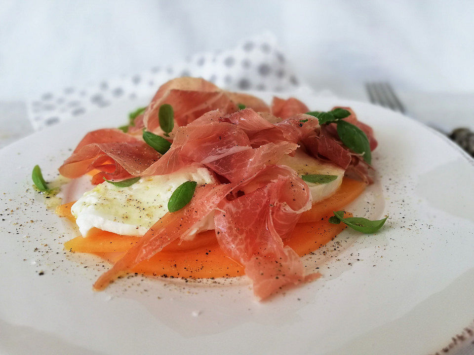 Melonen-Schinken-Caprese von jodka_sour | Chefkoch