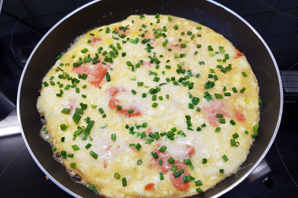 Omelette mit Lachs