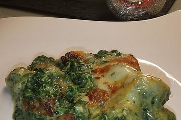 Gnocchi - Auflauf mit Spinat und Mozzarella