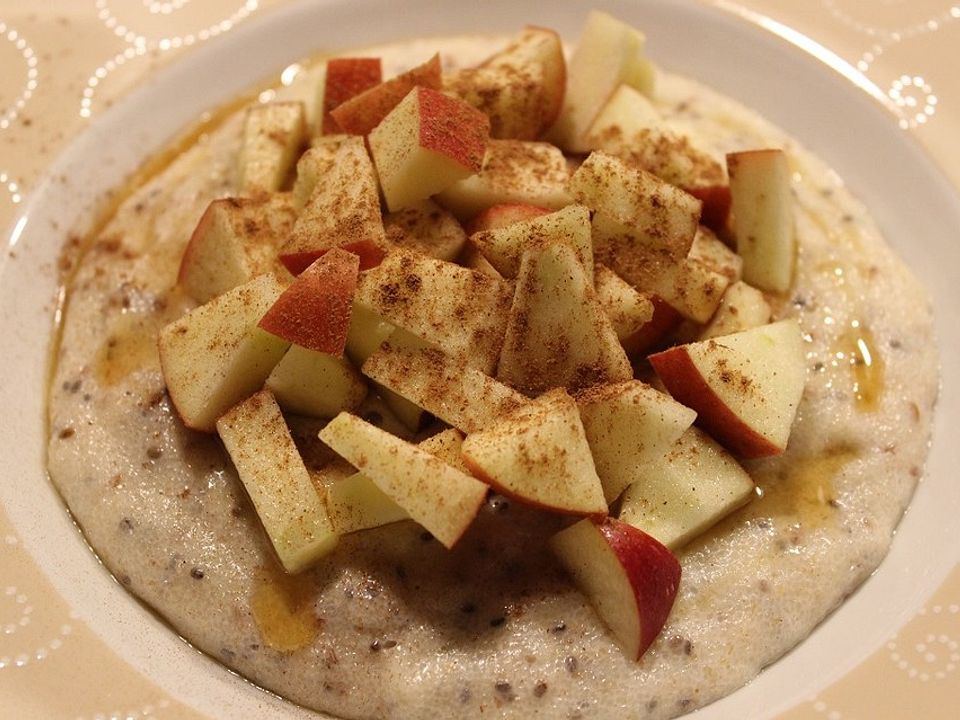 Dinkelgrießpudding mit Zimtapfel von sarahtox| Chefkoch