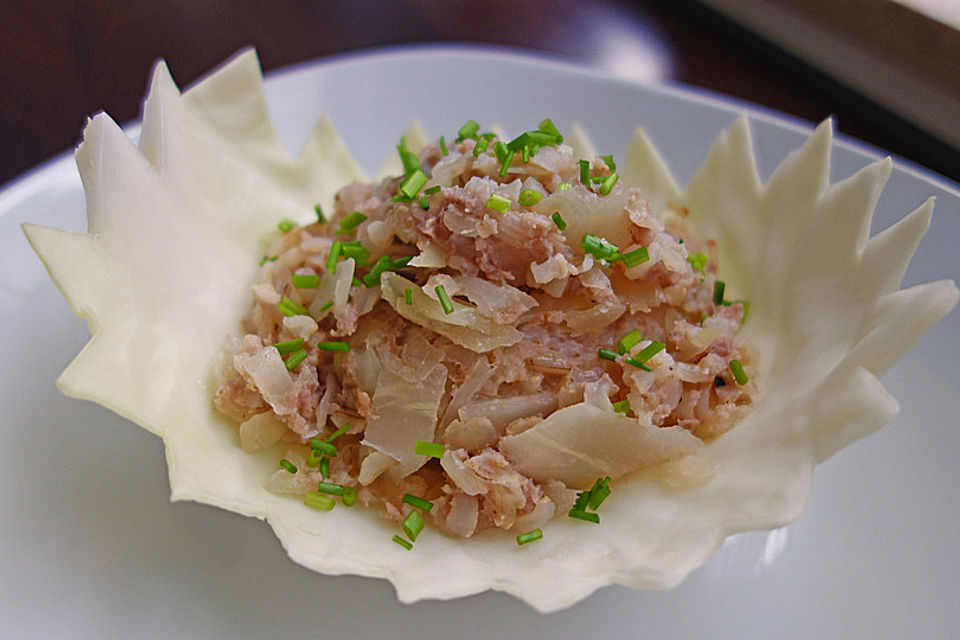 Weißkohl-Reis-Hackfleisch-Auflauf