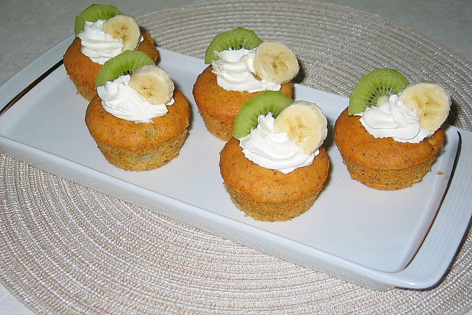 Bananen-Kiwi-Muffins