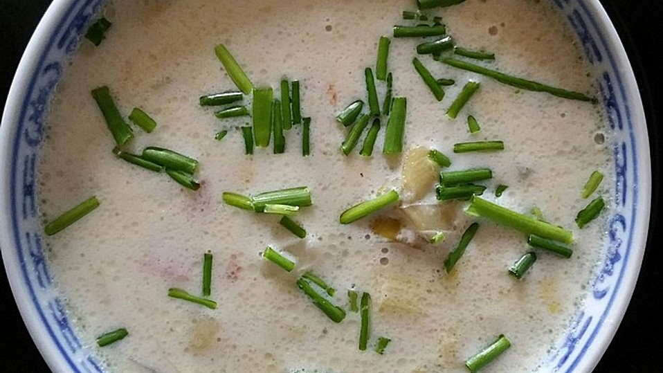 Sächsische Lauch-Chicoréesuppe mit Schinken von Sommerkische Sächsische Lauch-Chicoréesuppe mit Schinken von Sommerkische