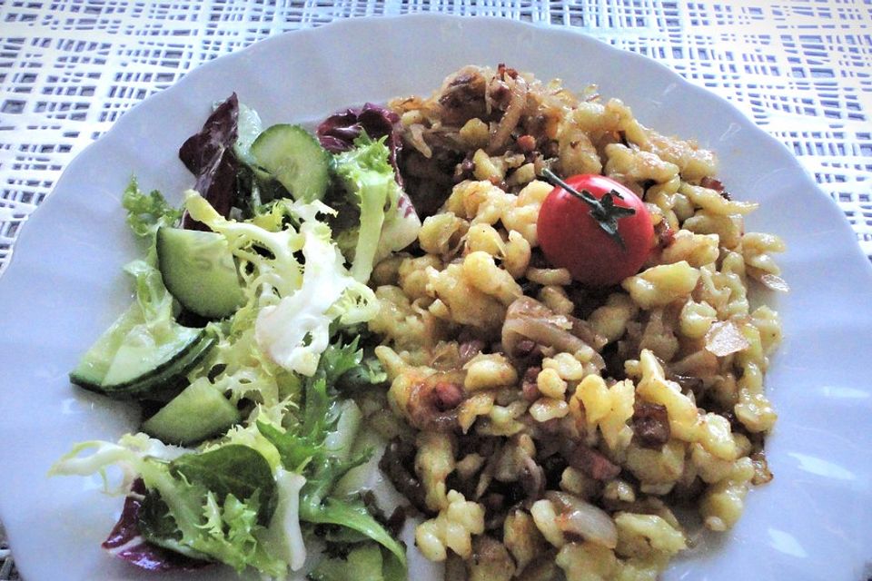 Spätzle-Sauerkrautpfanne