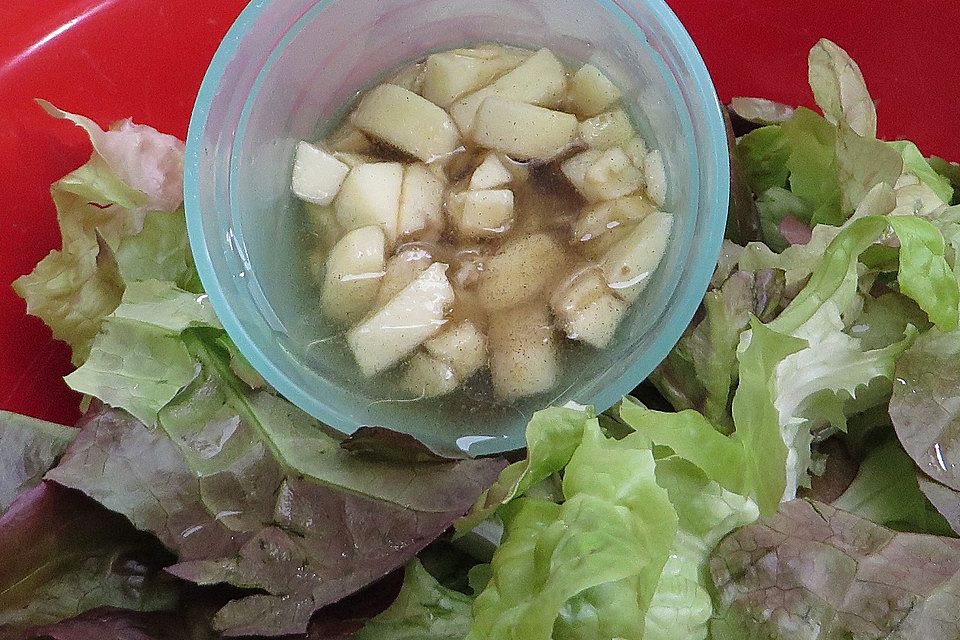 Eichblattsalat mit Johannisbeerdressing