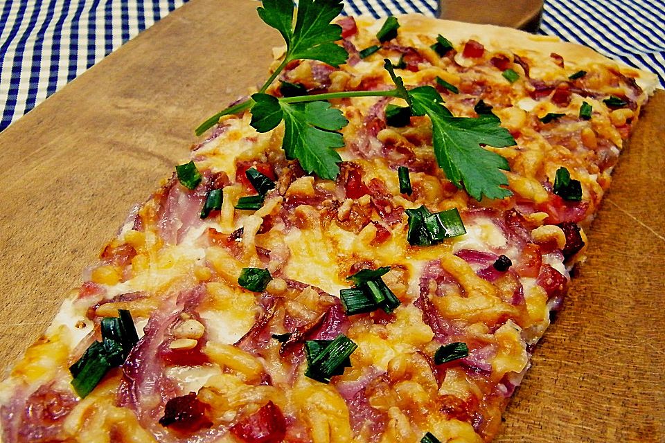 Elsässer Flammkuchen