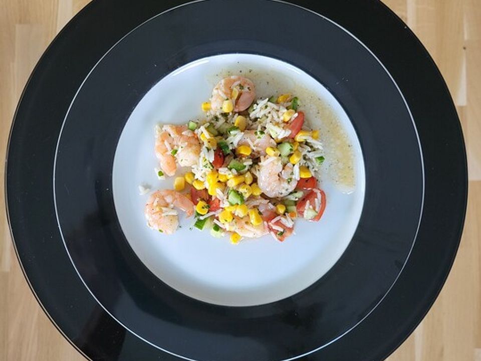 Reissalat mit Garnelen von dusty14| Chefkoch