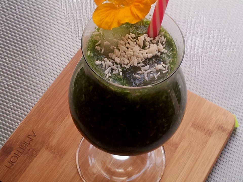 Grüner Smoothie mit Feldsalat und Kokos von nickel7219| Chefkoch