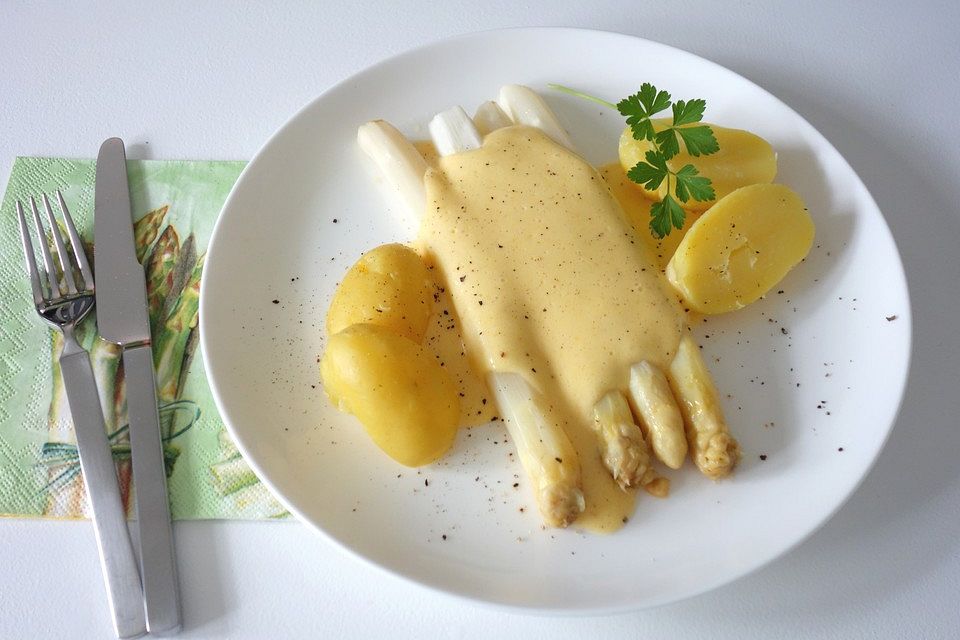 Spargel aus dem Ofen im Bratschlauch