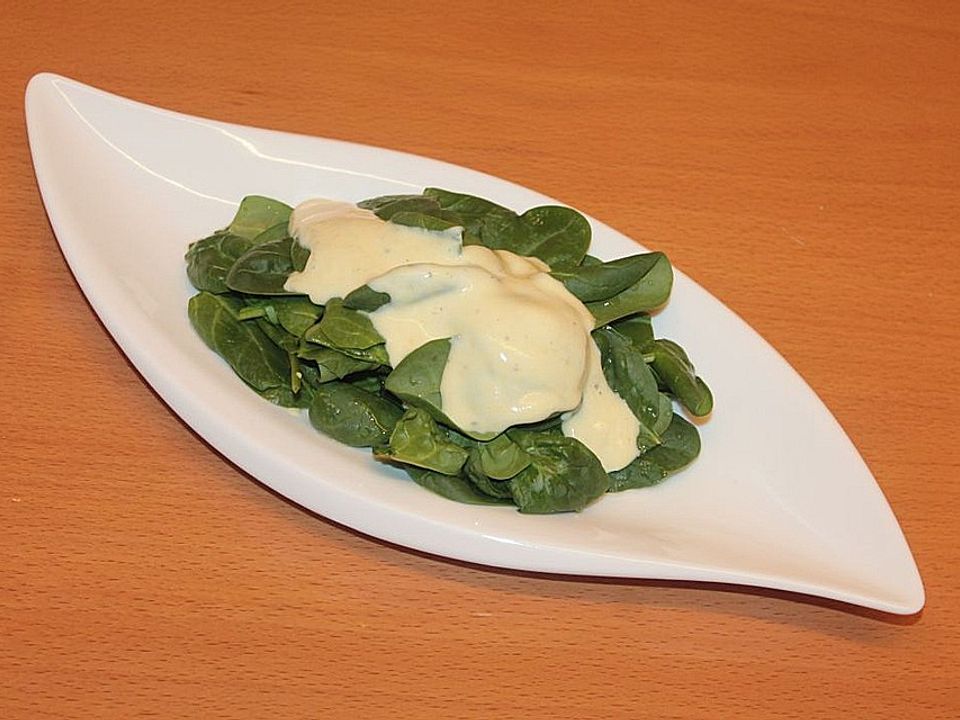 Spinatsalat mit Senfdressing von patty89| Chefkoch