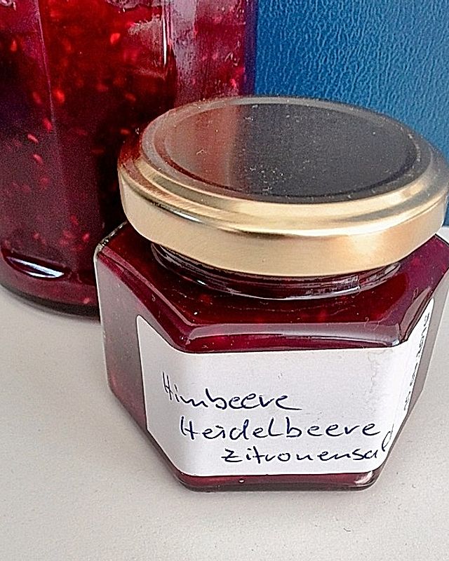 Himbeer-Heidelbeer-Marmelade