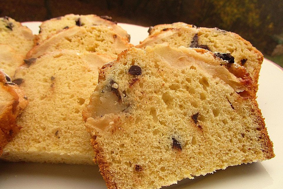 Zitronen-Apfelkuchen mit Schokotröpfchen